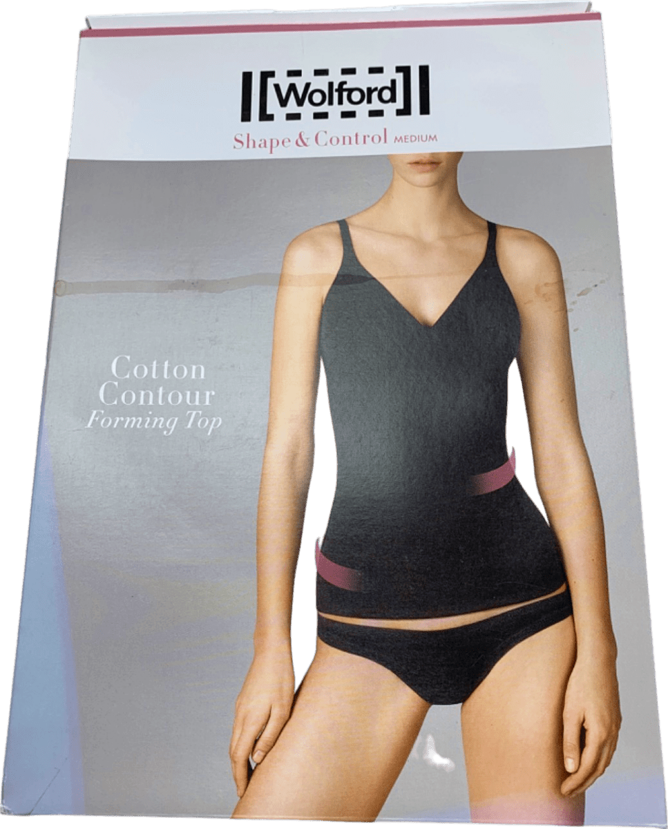 Wolford Rose Tan Cotton Contour Forming Top UK 6 EU 34 - Reliked