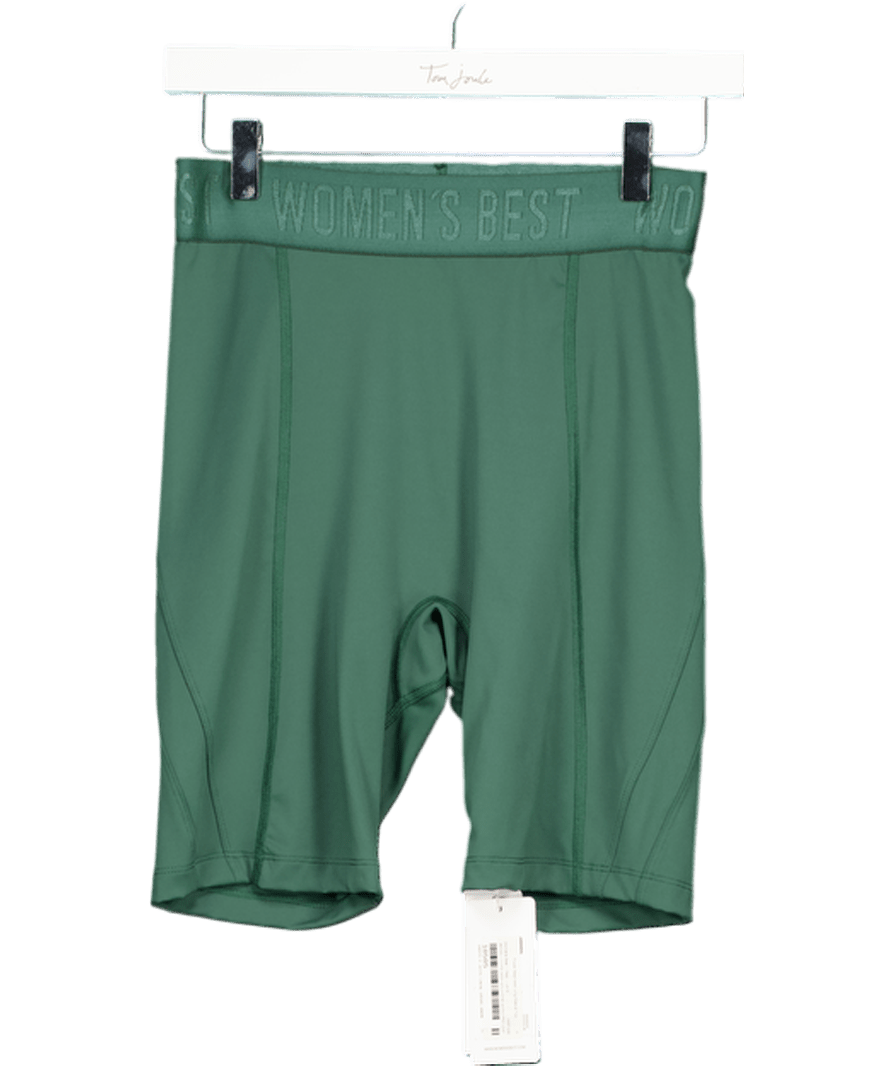 Womens Best Green Hold Cycling Shorts UK S - Reliked