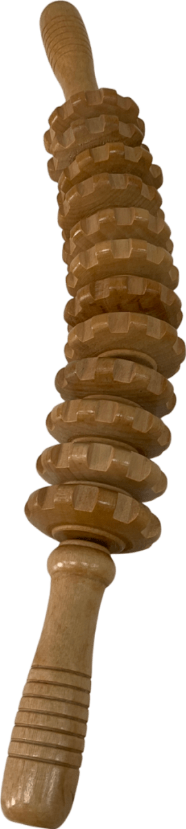 Wooden Massage Roller Stick - Curved Wood Therapy Massage Tool For Body Sculpting, Myofascial Release & Lymphatic Drainage - Maderoterapia Massager Helps Reduce Cellulite Appearance One size - Reliked
