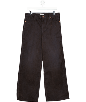 Wrangler Mid Rise Wide Leg Mole Brown L32 W28