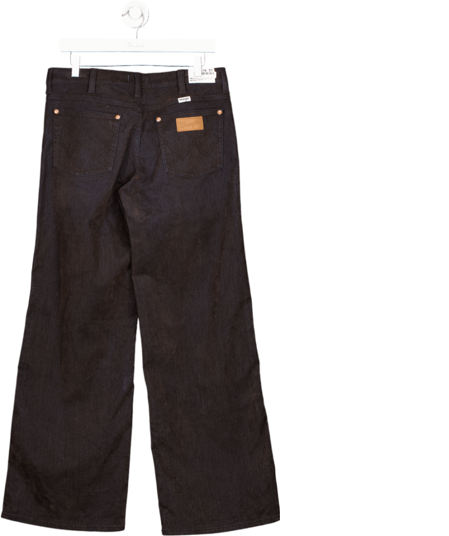 Wrangler Mid Rise Wide Leg Mole Brown L32 W28 - Reliked