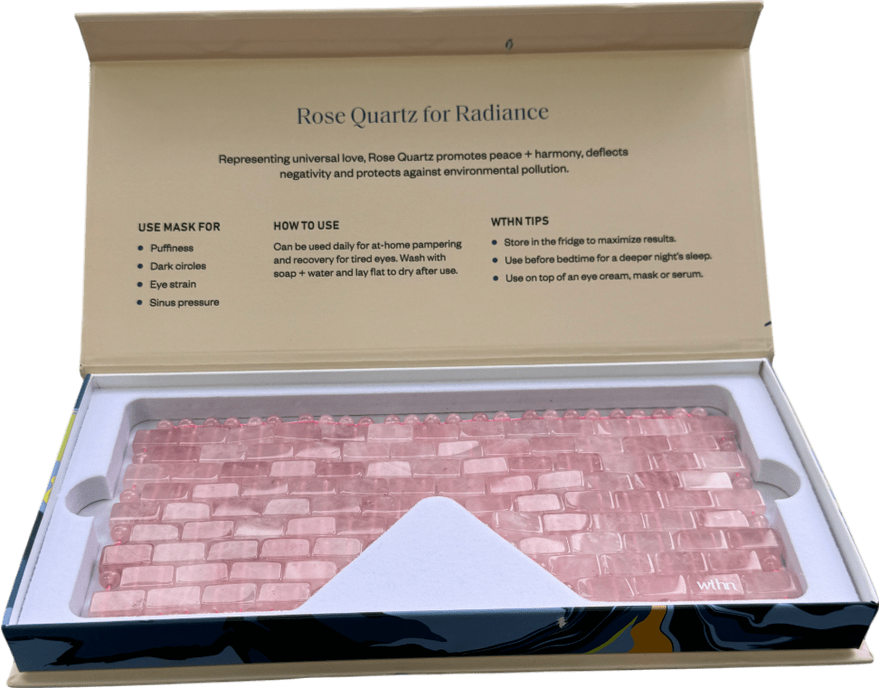 wthn Rose Quartz Eye Mask OneSize - Reliked