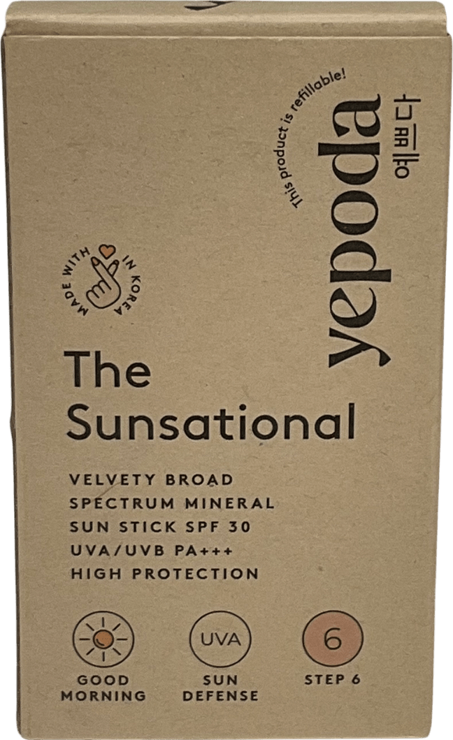 yepoda The Sunsational Velvety Broad Spectrum Mineral Sun Stick Spf 30 18.5g - Reliked