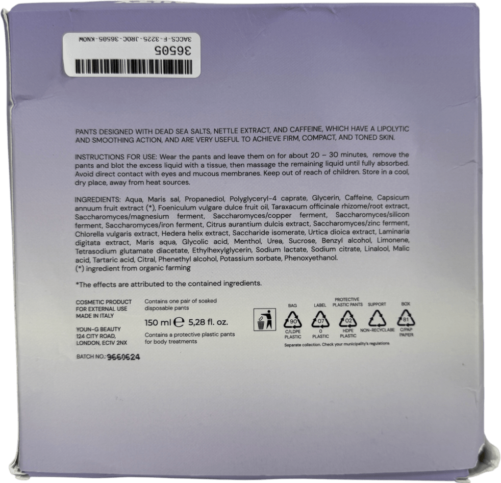 YOUN - G BEAUTY Draining Leggings – Anti - cellulite & Firming Treatment Onesize - Reliked