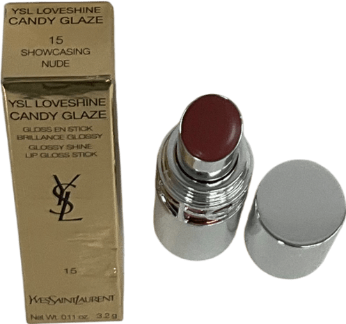 YSL Glossy Shine Lip Gloss Stick Showcasing Nude 3.2g - Reliked