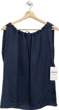 Yves Salomon Navy Top Size UK 6 - Reliked