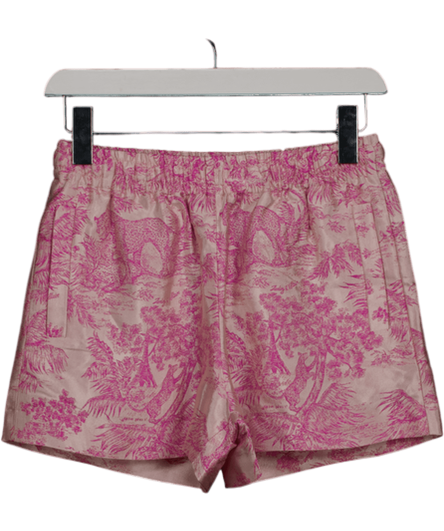 Zadig & Voltaire Pink Paxi Jac Toile De Jouy Shorts UK 6 - Reliked