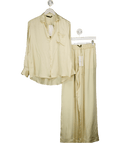 ZARA 2 - piece 100% Silk Vanilla Cream Pyjamas UK S - Reliked