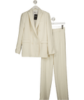 ZARA 2 - piece Cream Double Breasted Blazer (uk S) And Trousers UK XS - Reliked