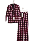 ZARA 2 - piece Ltd. Edition Purple Print Blazer & Trousers Set UK XS/S - Reliked