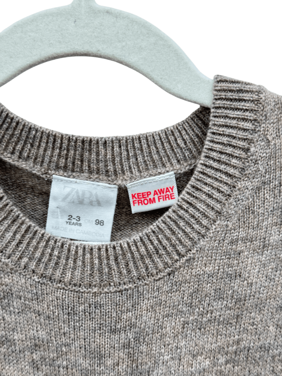 ZARA Beige 100% Cashmere Sweater 2 Years - Reliked