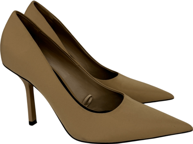 ZARA Beige Camel Pointed Toe Stilettos UK 5 EU 38 👠 - Reliked