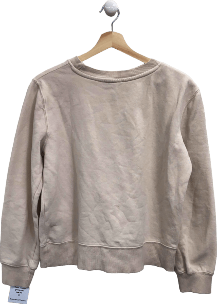 Zara Beige Casual Sweatshirt UK M - Reliked