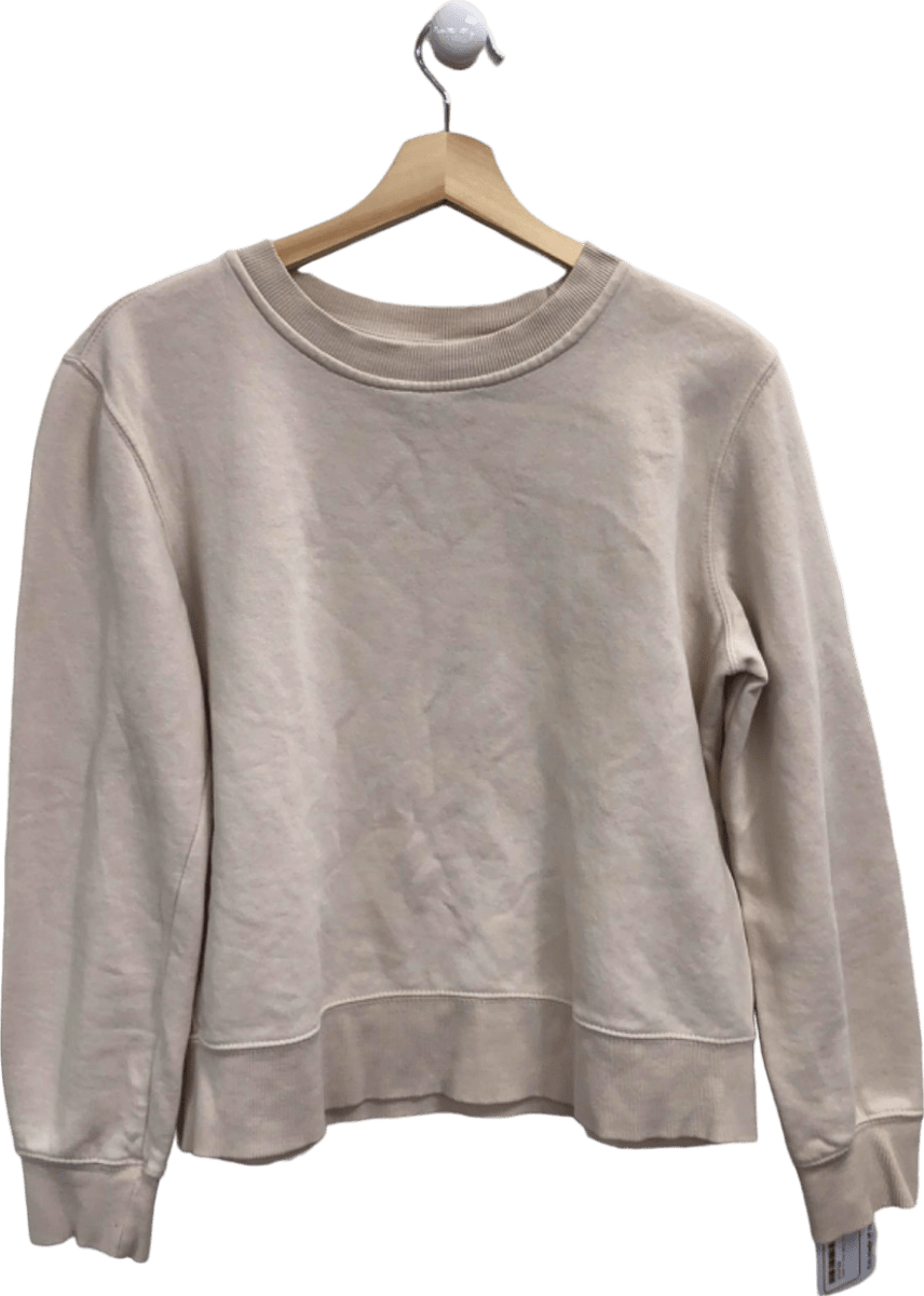 Zara Beige Casual Sweatshirt UK M - Reliked