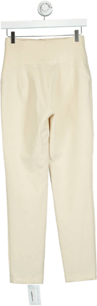 Zara Beige High - Waisted Trousers UK XS - Reliked