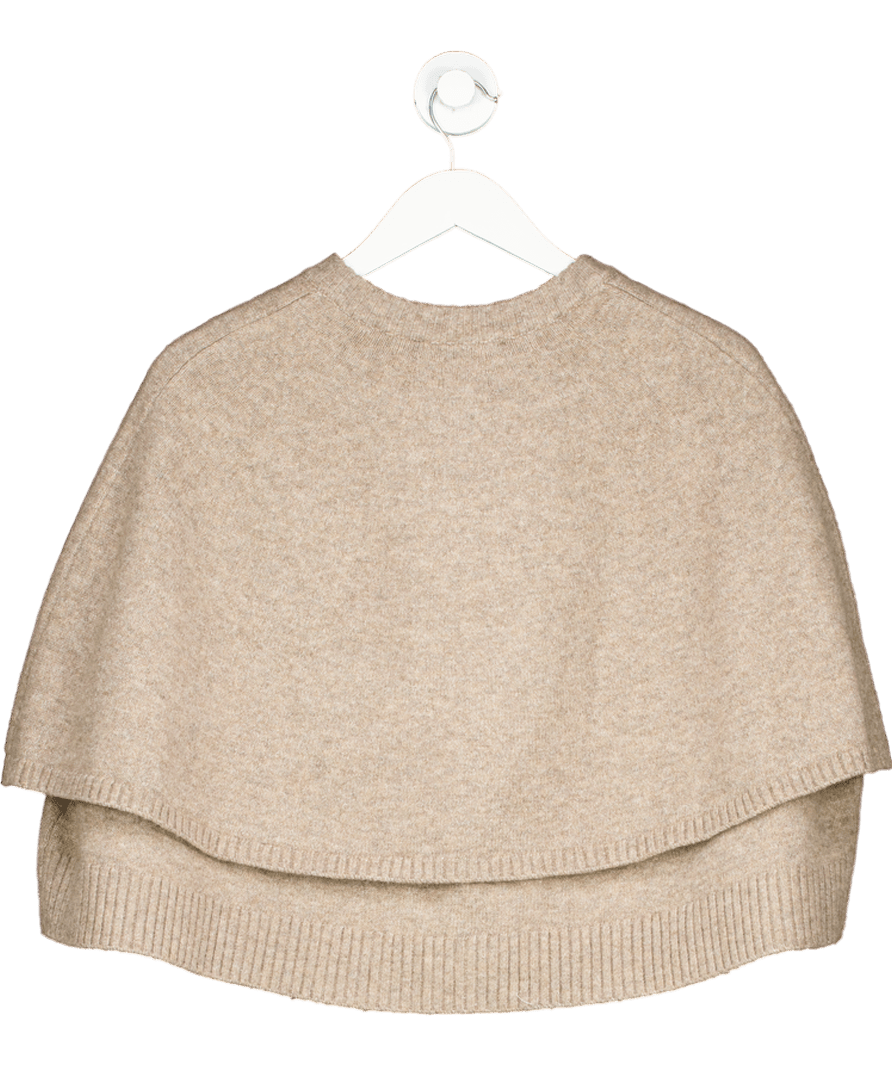 ZARA Beige Knitted Cape Jacket UK S - Reliked