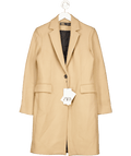 ZARA Beige Manteco Italian Wool Coat UK XS - Reliked