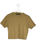 ZARA Beige Short Sleeve Cardigan UK M - Reliked