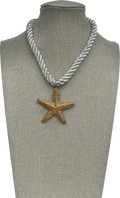 ZARA Beige Starfish Rope Necklace One Size - Reliked