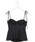 ZARA Black Bustier Top UK S - Reliked