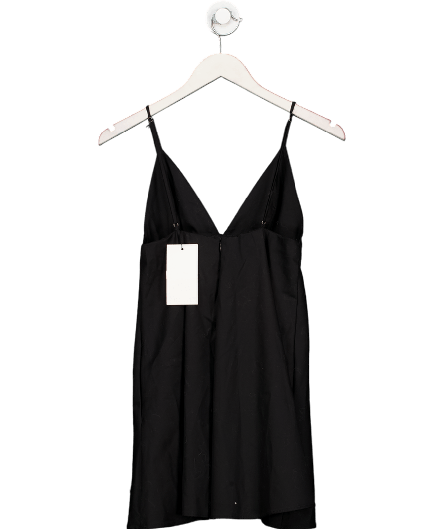 ZARA Black Cotton Flared Mini Dress UK XS - Reliked