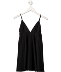 ZARA Black Cotton Flared Mini Dress UK XS - Reliked