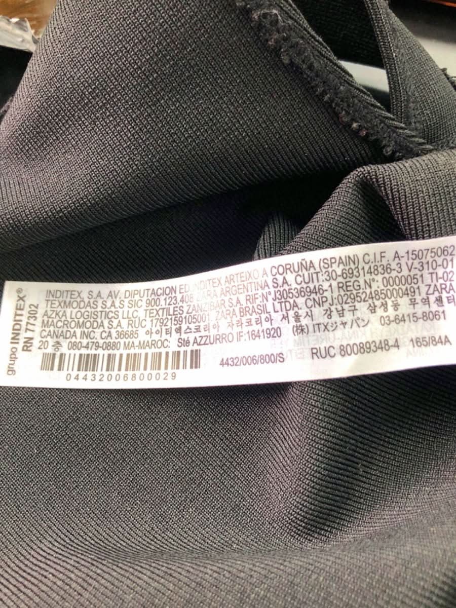 Zara Black Crop Top S - Reliked