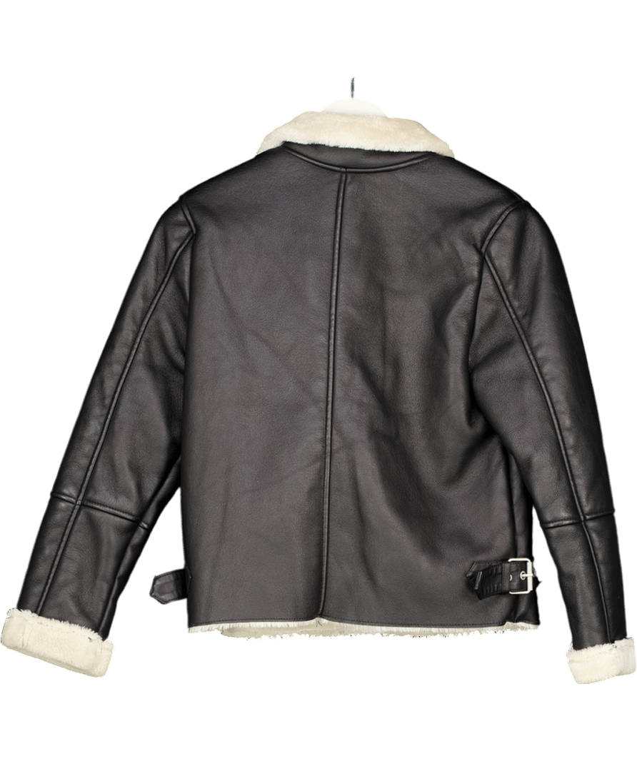 ZARA Black Double - faced Biker Jacket 13 Years - Reliked