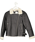 ZARA Black Double - faced Biker Jacket 13 Years - Reliked