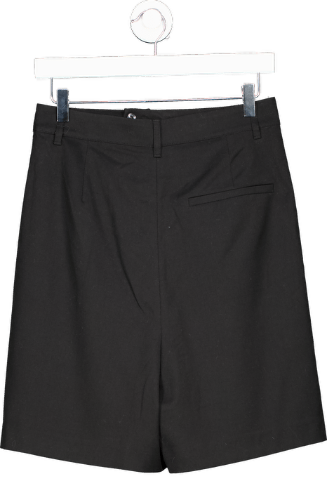 ZARA Black Flared Long Bermuda Shorts UK XS - Reliked