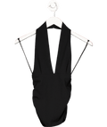 ZARA Black Halterneck Top UK S - Reliked