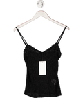 ZARA Black Lace Strappy Top UK S - Reliked
