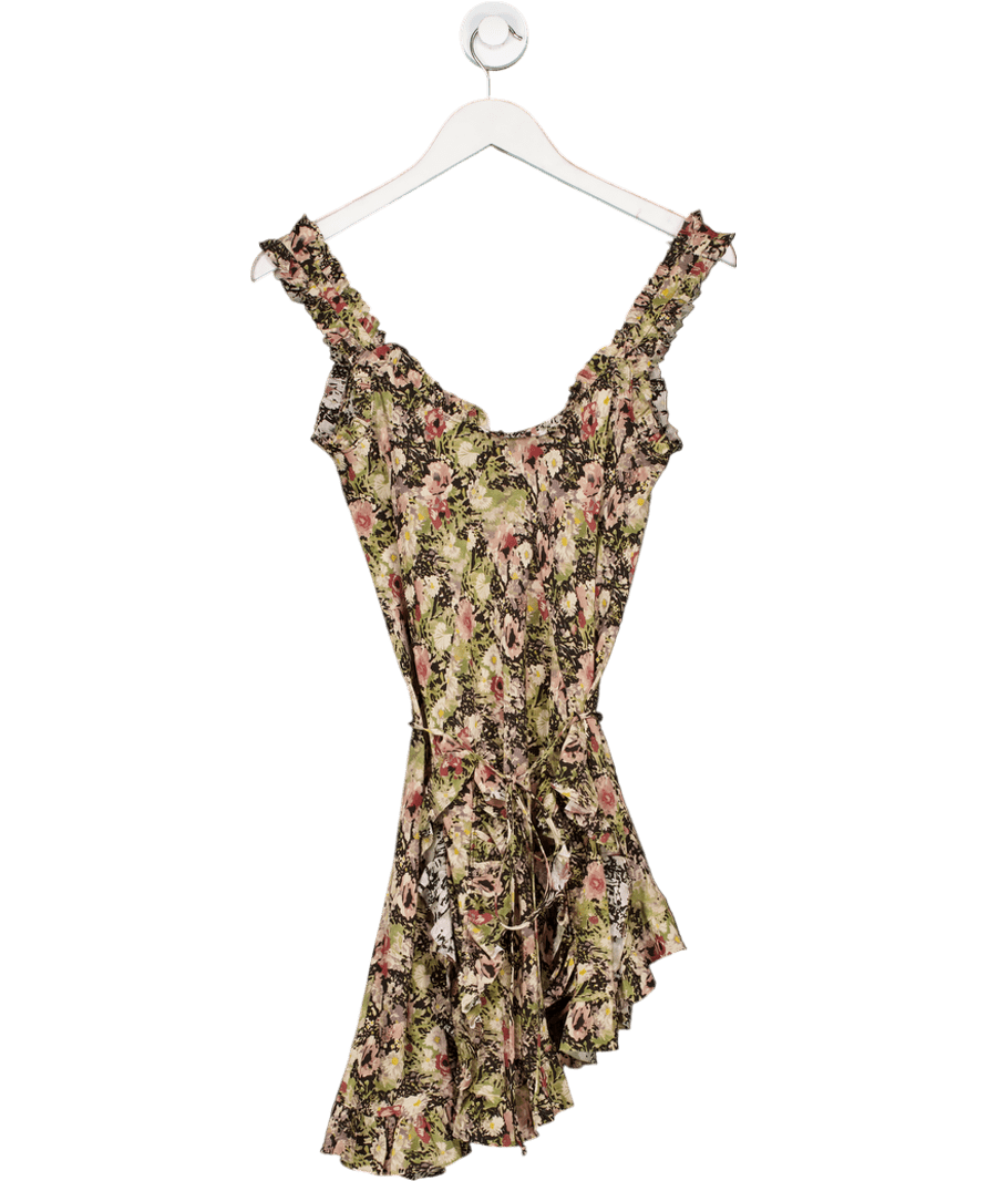 ZARA Black Silk Print Dress Kate Moss UK XS/S - Reliked