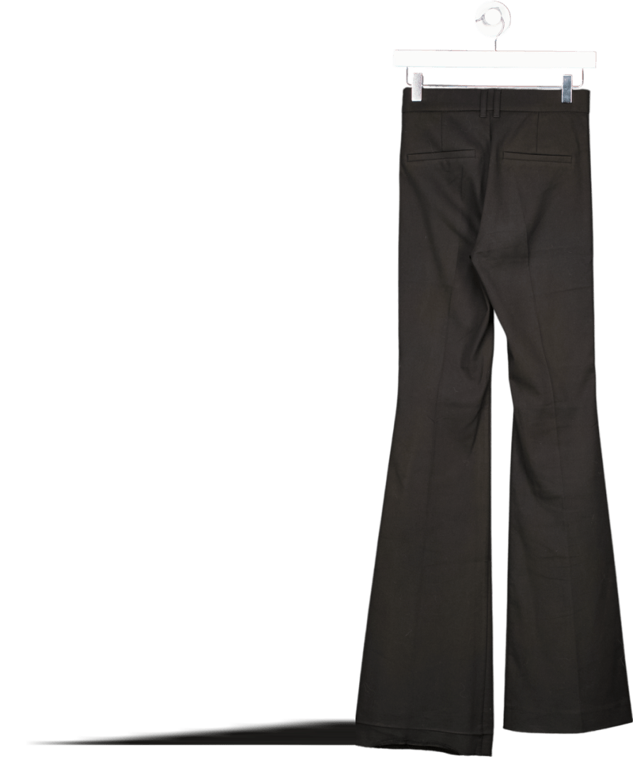 ZARA Black Slim Flare Trousers UK XS - Reliked