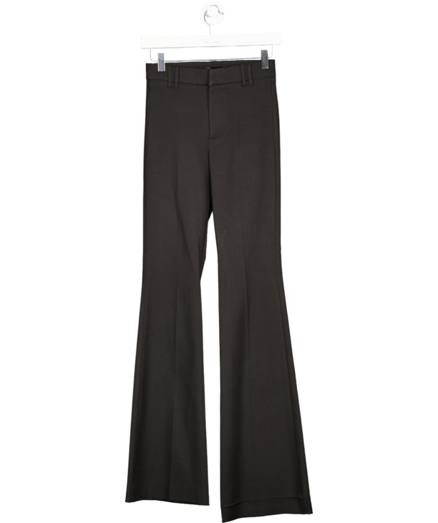 ZARA Black Slim Flare Trousers UK XS - Reliked