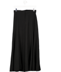 ZARA Black Wide - leg Plush Trousers UK S - Reliked