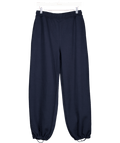 ZARA Blue Basic Straight Fleece Trousers With Adjustable Hem UK M - Reliked