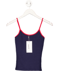 ZARA Blue Constrast Strap Vest Top UK S - Reliked