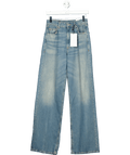 ZARA Blue Dark Wash Relaxed Leg Jeans UK 4 - Reliked