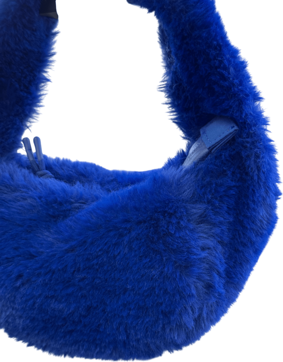 ZARA Blue Faux Fur Mini Bag - Reliked