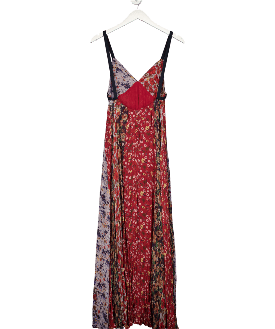 ZARA Blue Floral Print Maxi Dress UK S - Reliked