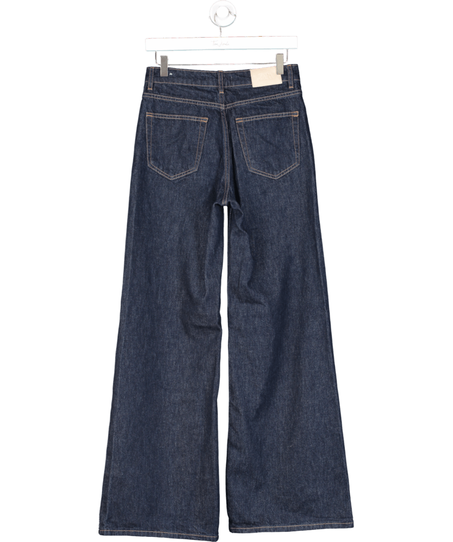 ZARA Blue High Rise Wide Leg Jeans UK 6 - Reliked