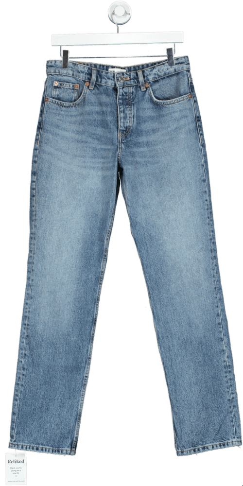 ZARA Blue High - Waisted Jeans UK 6 - Reliked