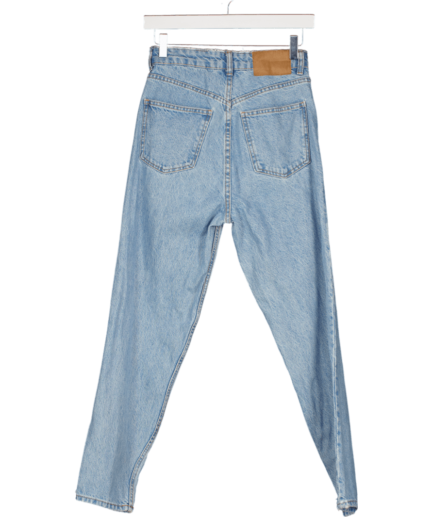 ZARA Blue High Waisted Skinny Jeans UK 6 - Reliked