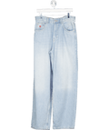 ZARA Blue Light Wash Wide Leg Jeans UK 12 - Reliked