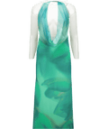 ZARA Blue Printed Tulle Maxi Dress UK S - Reliked