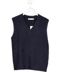 ZARA Blue Sleeveless Knitted Top UK S - Reliked