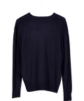 ZARA Blue Soft Knit V - neck Jumper UK M - Reliked
