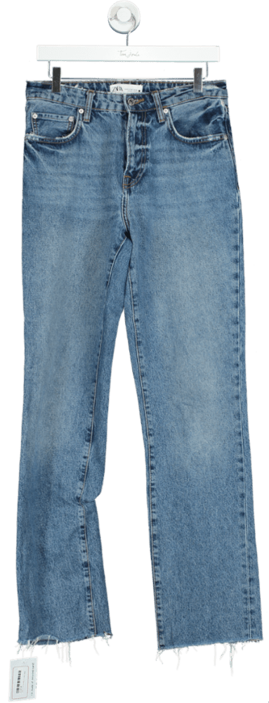Zara Blue Straight Leg Jeans UK 6 - Reliked