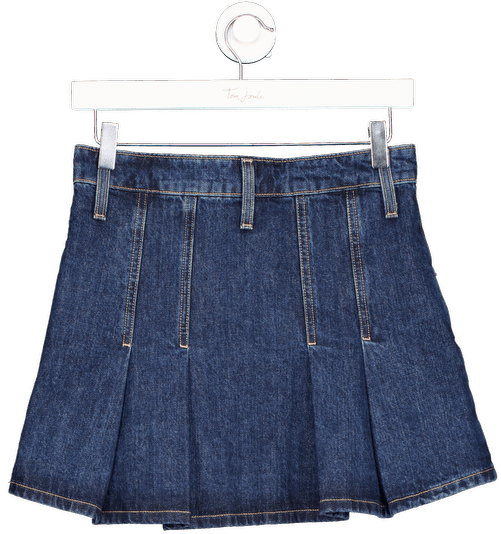 ZARA Blue The Denim Mini Skirt UK XS - Reliked